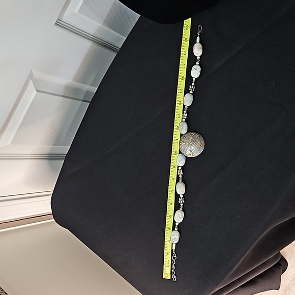 Bead and crystal statement necklace - Picture 8 of 8